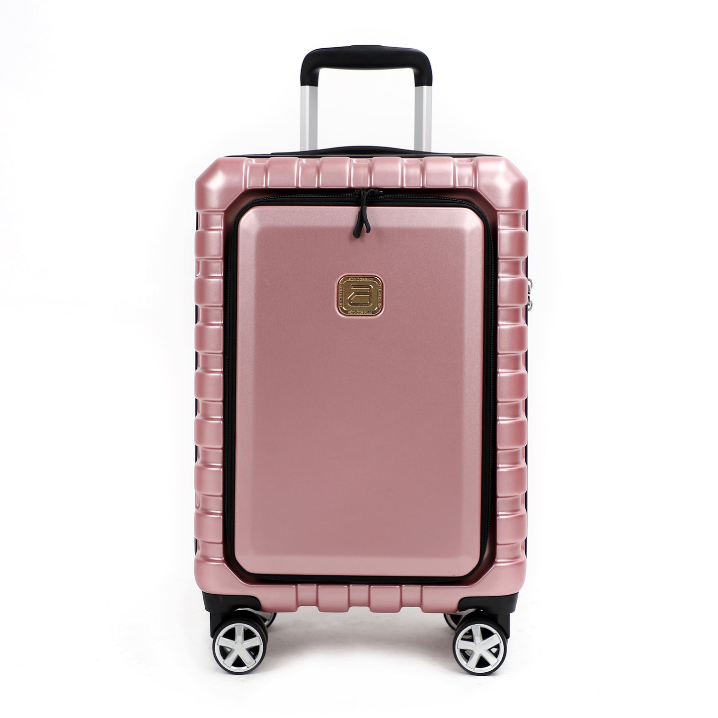 Airline_Carry_On_Luggage_Rose_Gold_front_view_20_inch_T1978155102