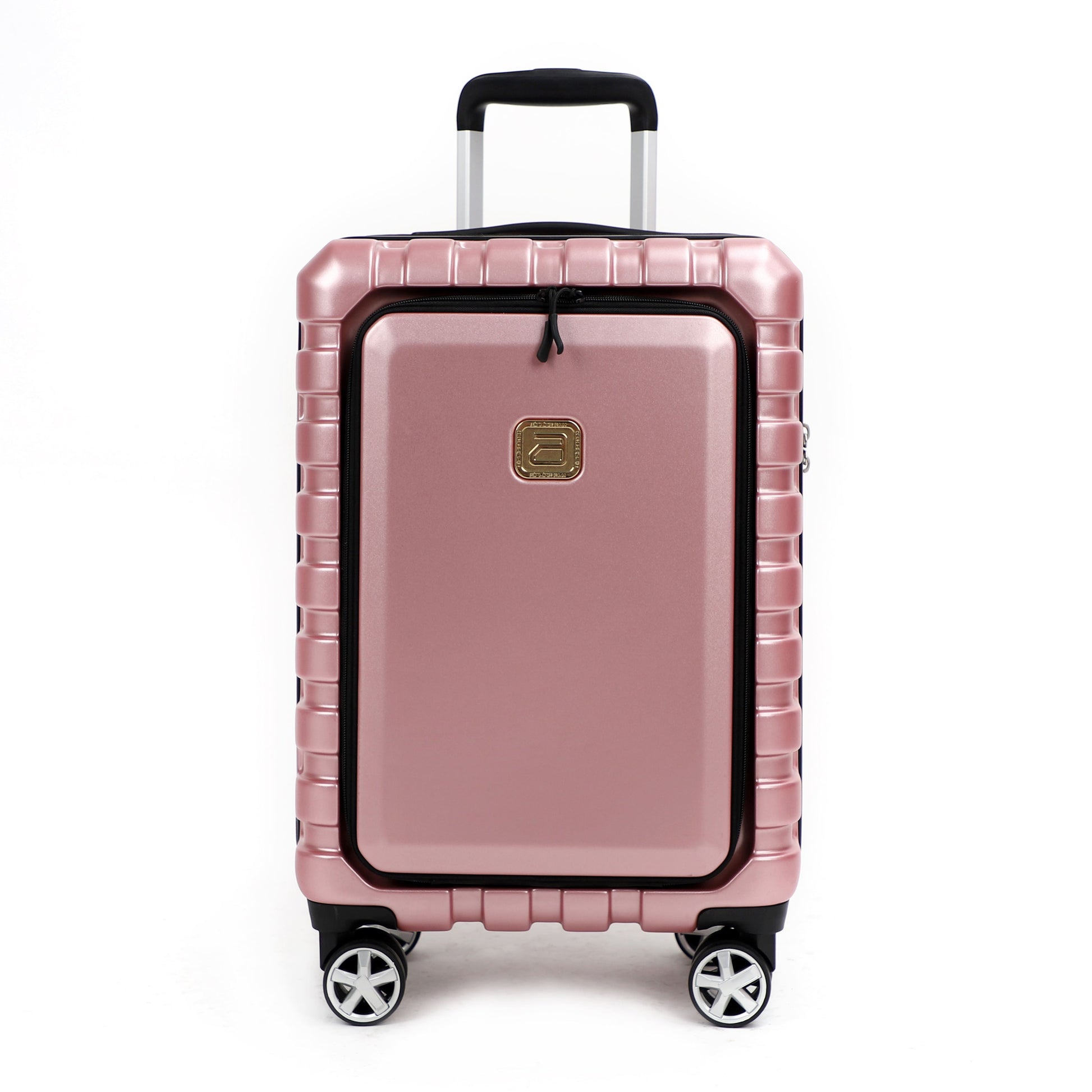 Airline_Carry_On_Luggage_Rose_Gold_front_view_20_inch_T1978155102