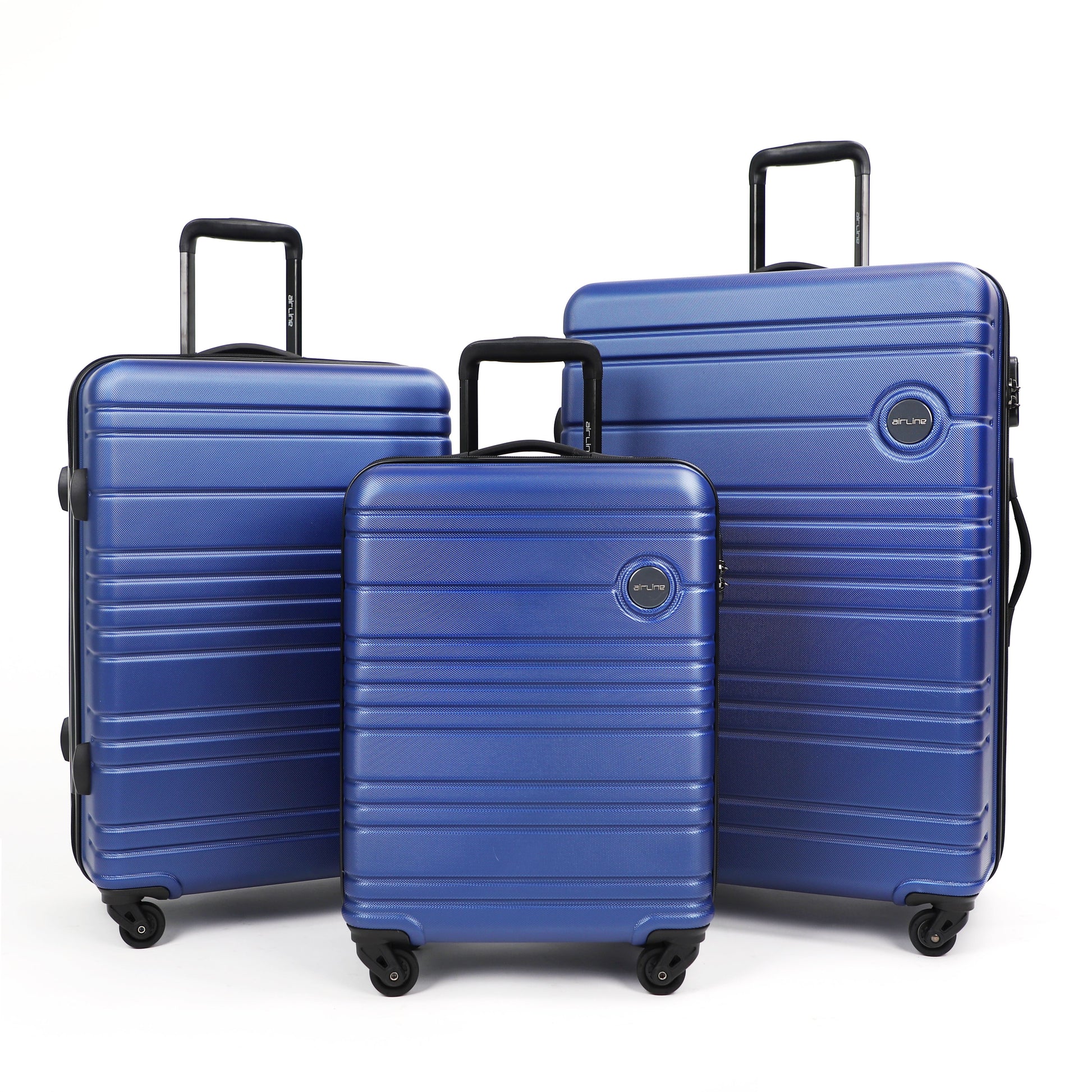AIRLINE Hardside Luggage Sets Lightweight, 3-Piece Set (20